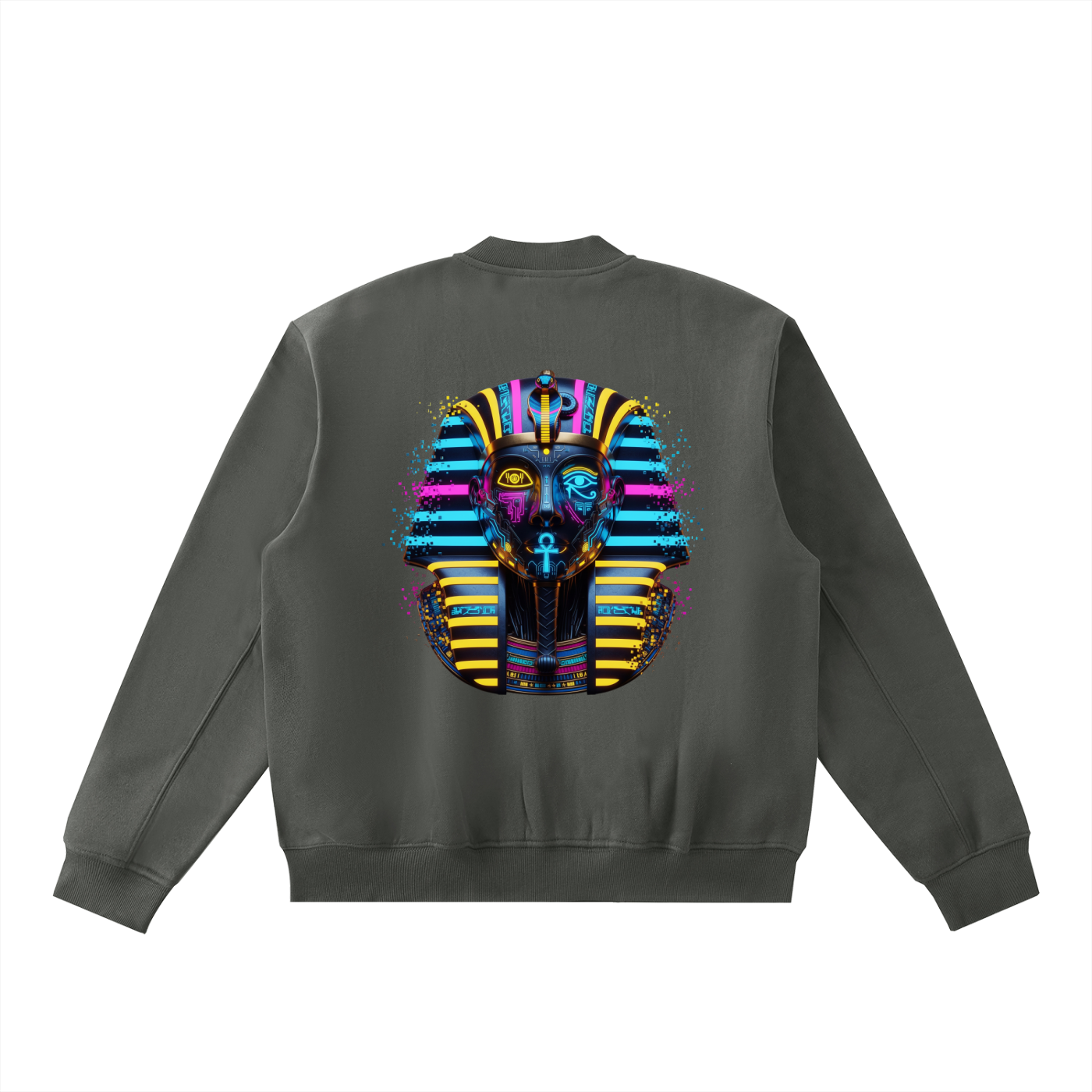 Essential Zip-Up Fleeced Varsity Jacket