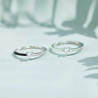 Heart Shape Inlaid Zircon Enamel Ring - Extrinsic Beauty
