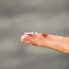 Heart Shape Inlaid Zircon Enamel Ring - Extrinsic Beauty