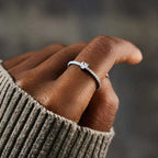 Heart Shape Inlaid Zircon Enamel Ring - Extrinsic Beauty
