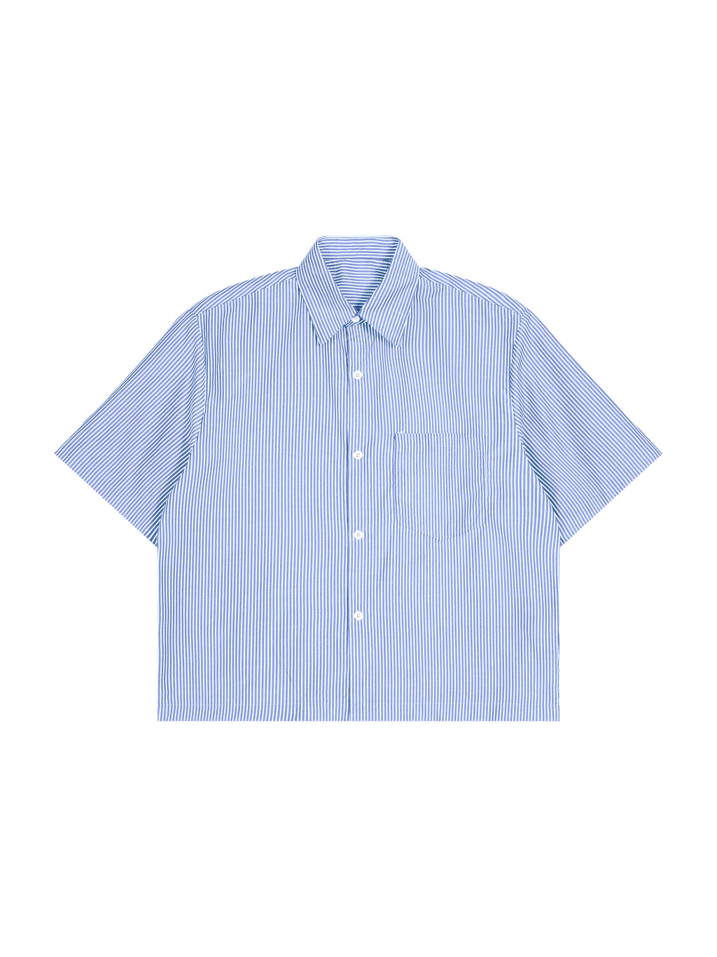 Oversized Vertical Stripe Boxy Shirt