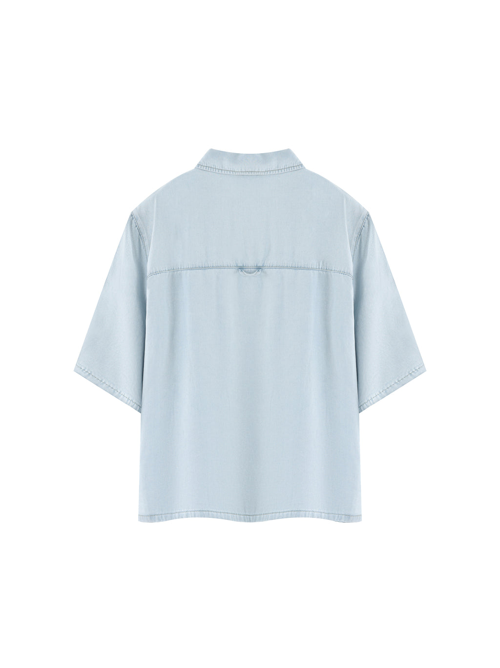 Unisex Vintage Wash Drop Shoulder Lyocell Shirt