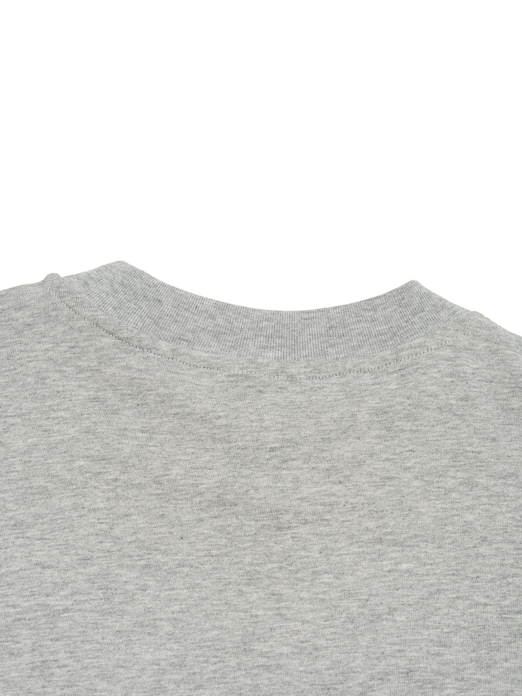 Heather gray unisex crewneck T-shirt with short sleeves