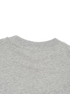 Heather gray unisex crewneck T-shirt with short sleeves