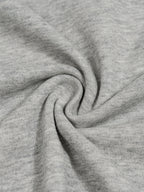 Heather gray unisex T-shirt knit fabric fold detail