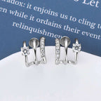 Moissanite 925 Sterling Silver Earrings - Extrinsic Beauty