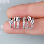 Moissanite 925 Sterling Silver Earrings - Extrinsic Beauty