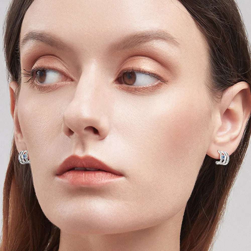 Moissanite 925 Sterling Silver Earrings - Extrinsic Beauty