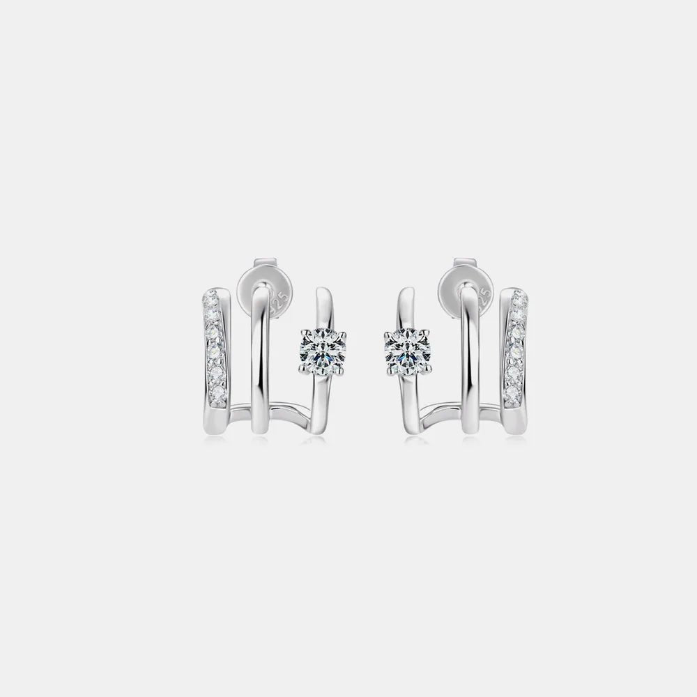 Moissanite 925 Sterling Silver Earrings - Extrinsic Beauty