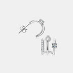 Moissanite 925 Sterling Silver Earrings - Extrinsic Beauty