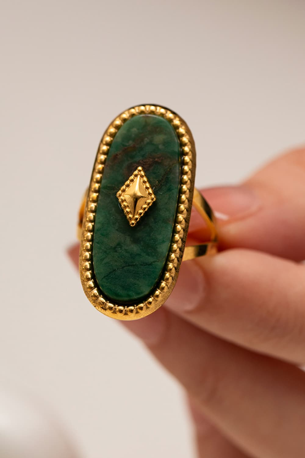 Natural Stone Copper Ring - Extrinsic Beauty
