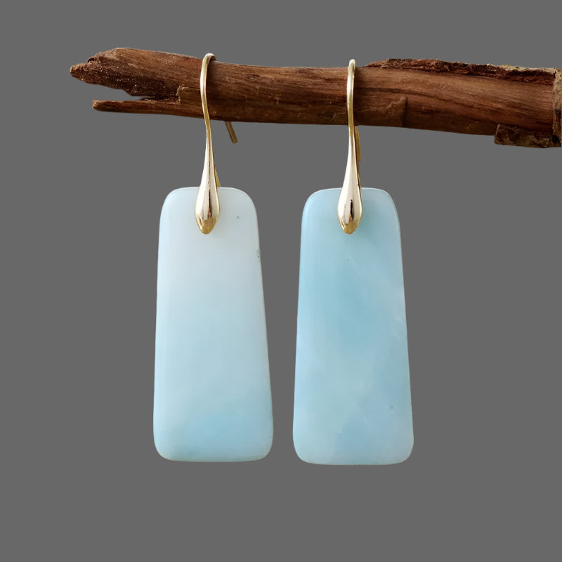 Natural Stone Geometric Shape Earrings - Extrinsic Beauty
