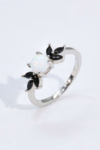 Opal and Zircon Contrast Ring - Extrinsic Beauty
