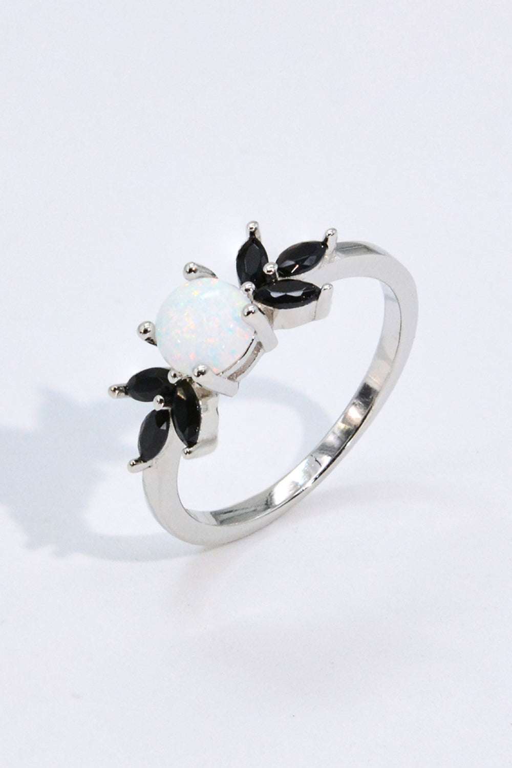 Opal and Zircon Contrast Ring - Extrinsic Beauty
