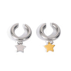 Stainless Steel Star Clip On Earrings - Extrinsic Beauty