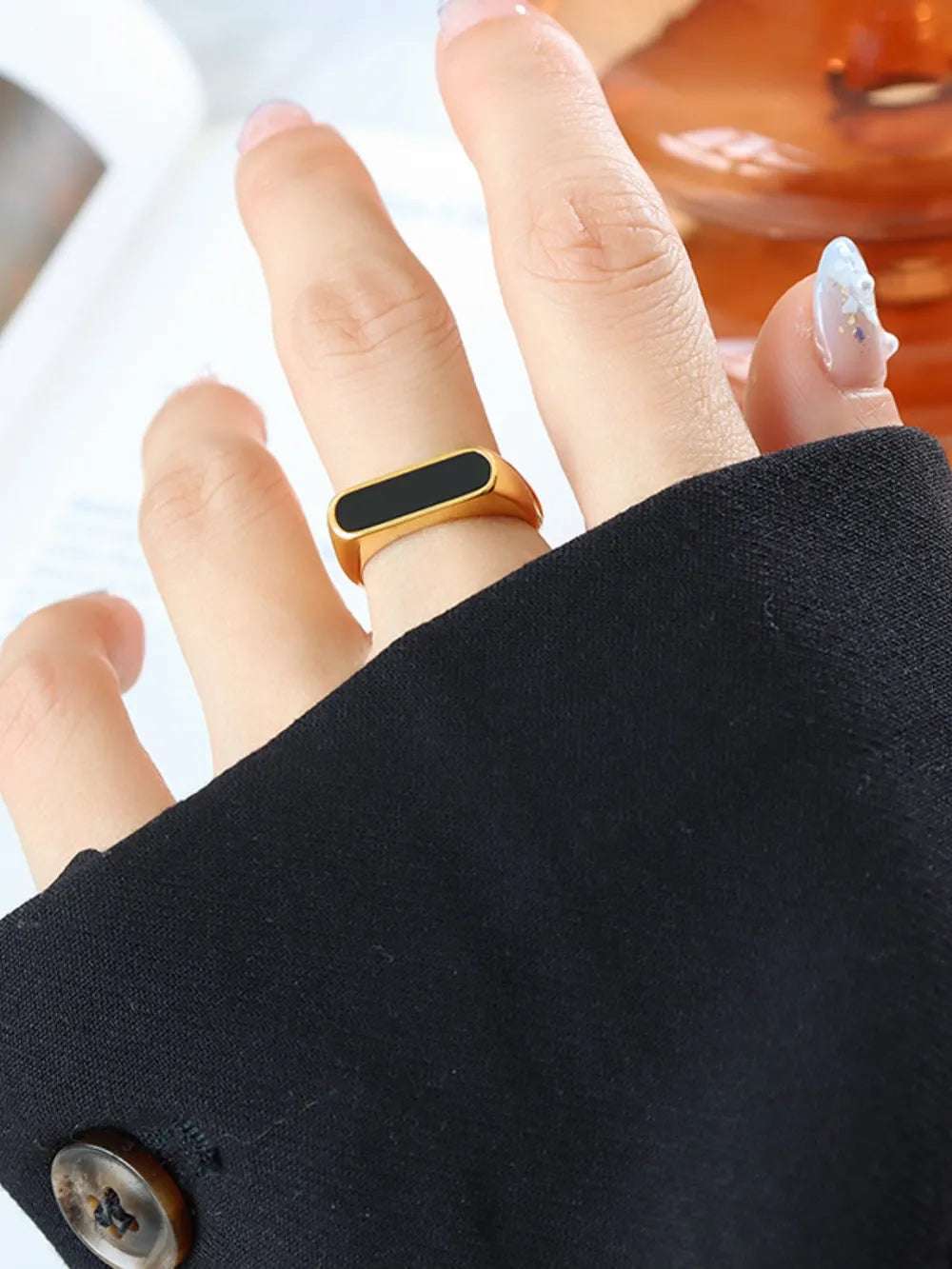 Titanium Steel Oil Drip Ring - Extrinsic Beauty