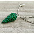 Reconstructed Malachite Dowsing Pendulum/Bracelet - EXtrinsic Beauty