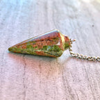 Unakite Dowsing Pendulum/ Bracelet - EXtrinsic Beauty
