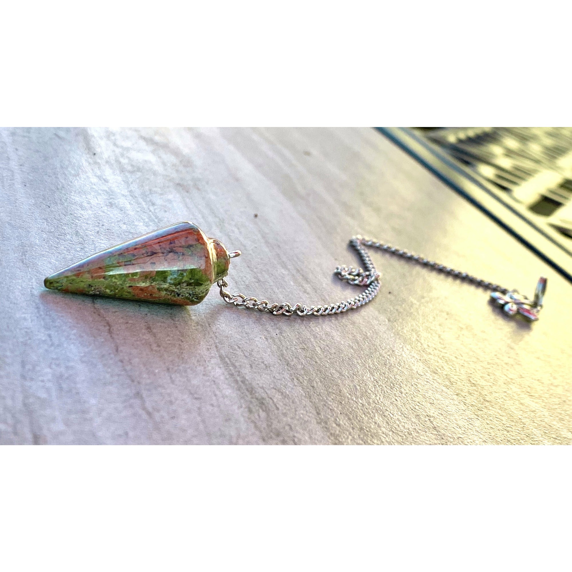 Unakite Dowsing Pendulum/ Bracelet - EXtrinsic Beauty